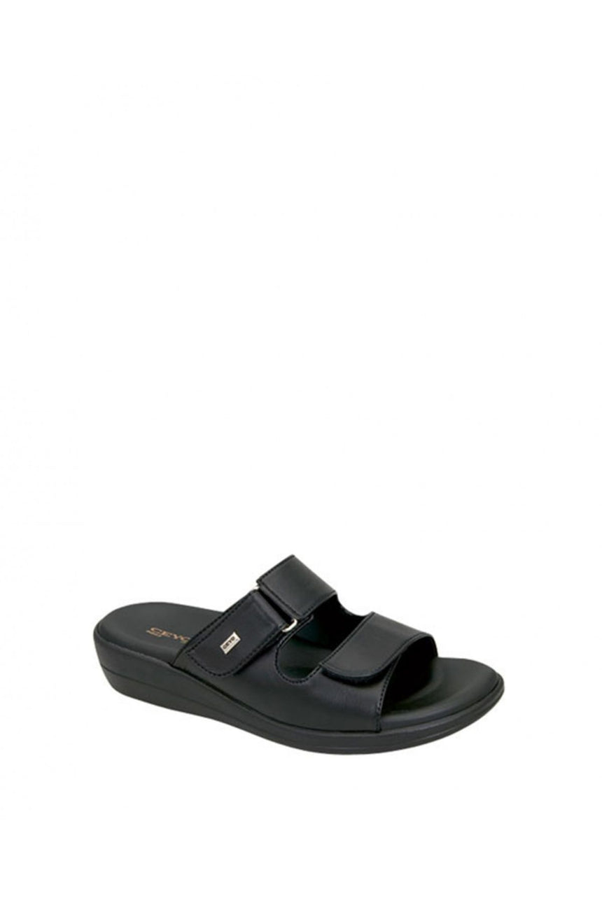Ceyo Memory Foam Comfort Çift Bantlı Terlik Siyah