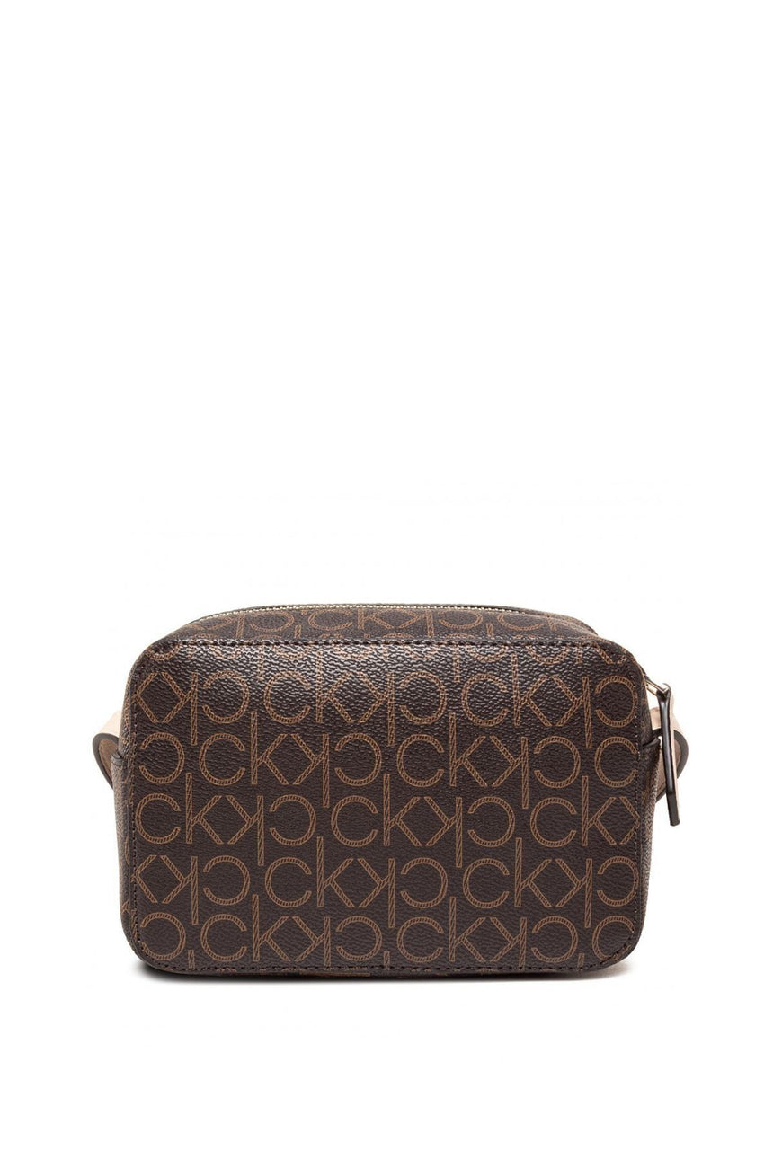 Calvin Klein Camera Bag Çapraz Askılı Kadın Çantası Brown Mono Mix