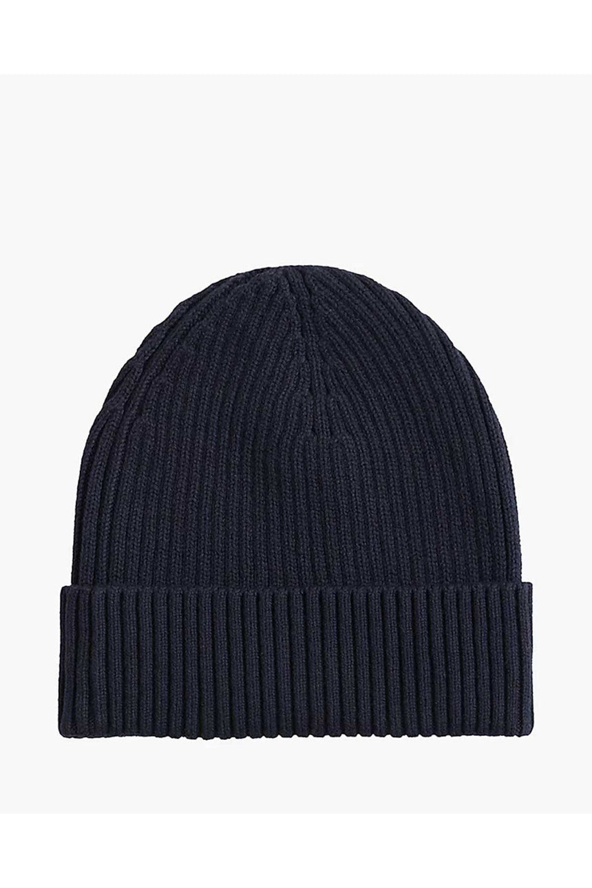Calvin Klein Classic Coton Rib Beanie Bere Navy