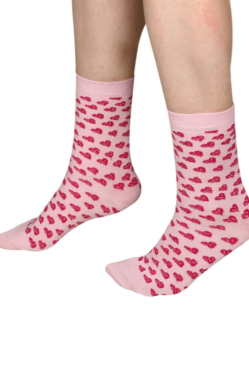 The Socks Company Pınk Hearts Çok Renkli Çorap Renkli