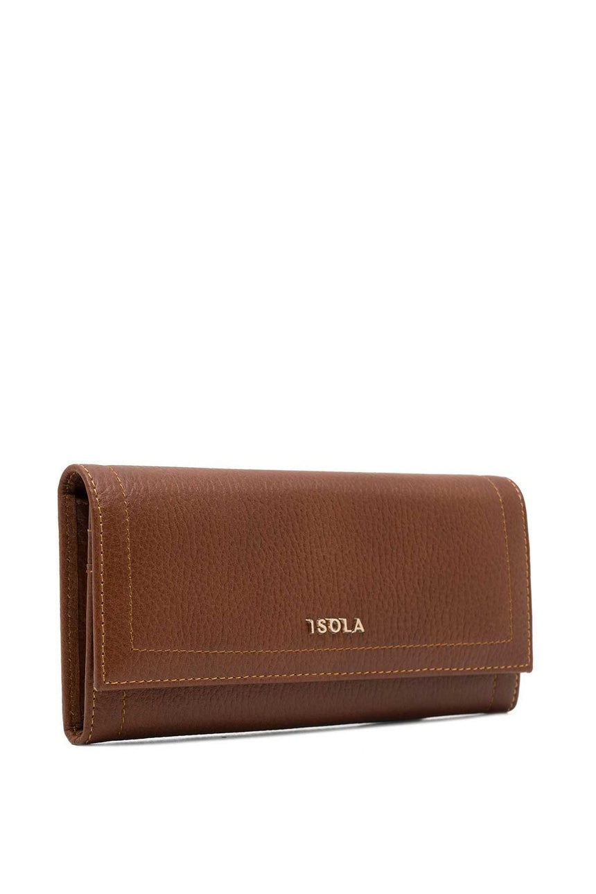 Isola Selly Kadın Hakiki Deri Cüzdan Taba