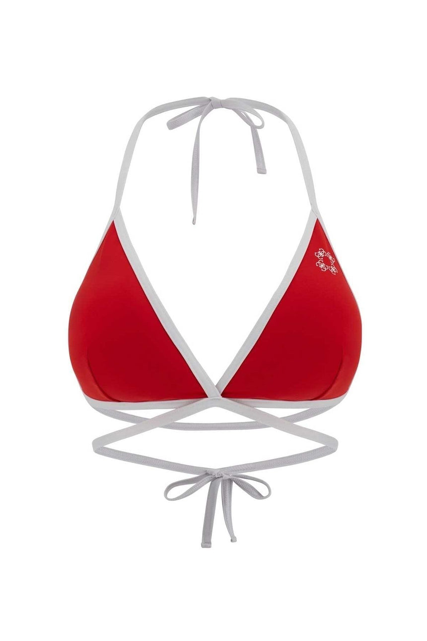 Guess Sporty Chic Bikini Üstü Raipd Red