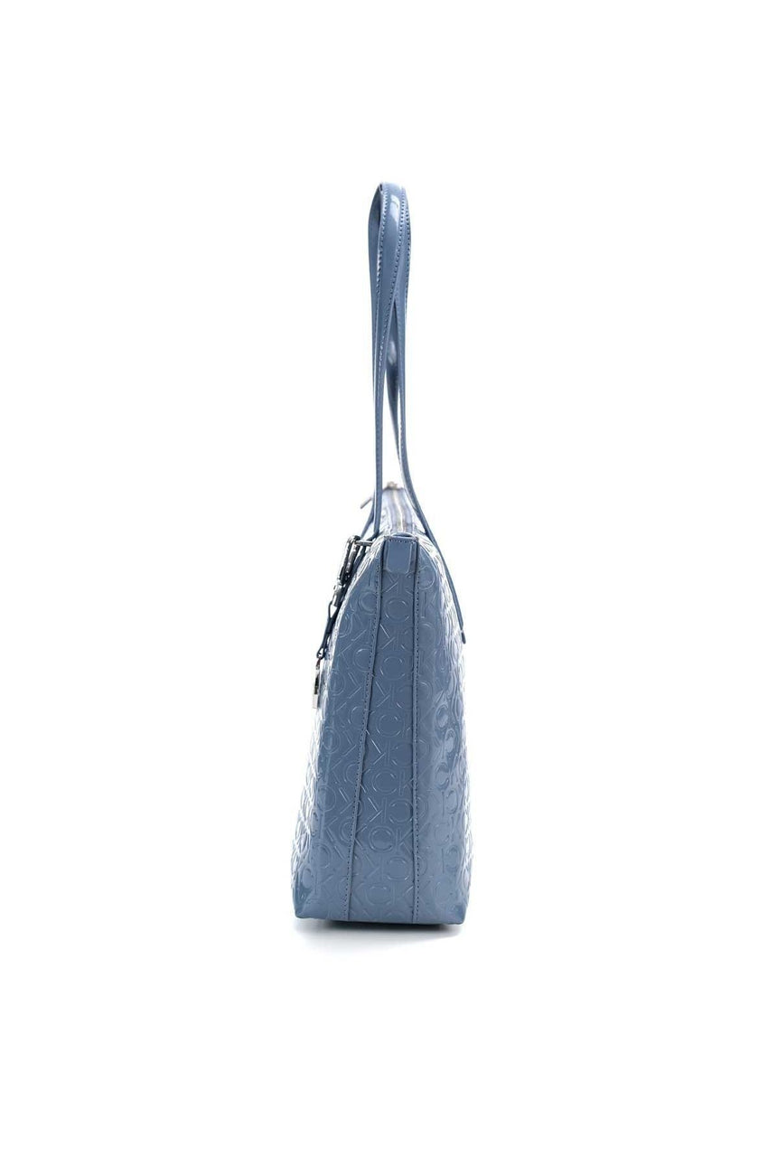 Calvin Klein Kadın Must Shopper Em Monogram Omuz Çantası Grey