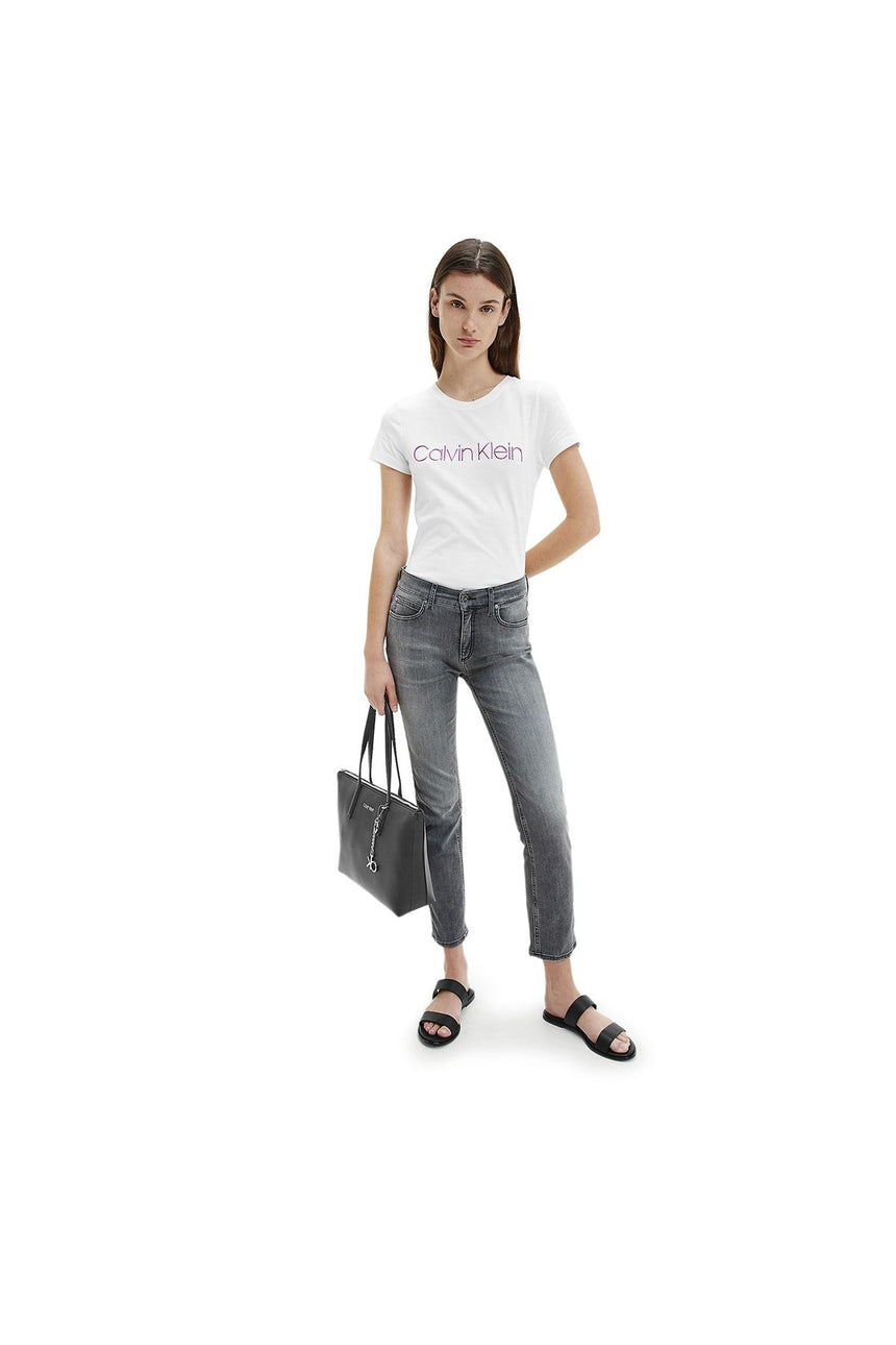 Calvin Klein Kadın Shopper Md Tote Omuz Çantası CK Black