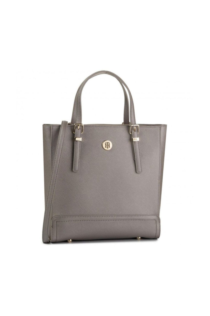 Tommy Hilfiger Honey Med Workbag Metallic Kadın El Çantası Grey