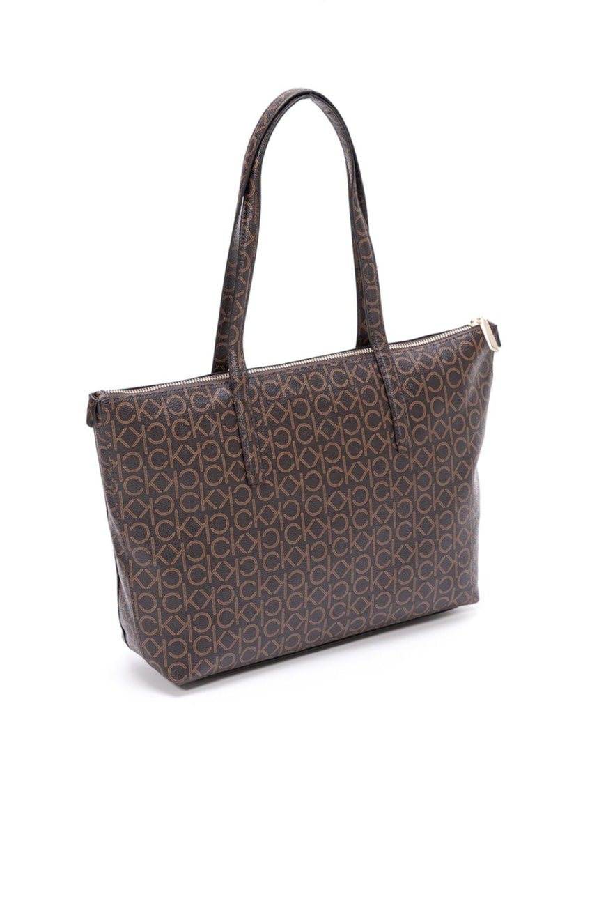 Calvin Klein Mono Cabas Kadın Omuz Çantası Brown Mono