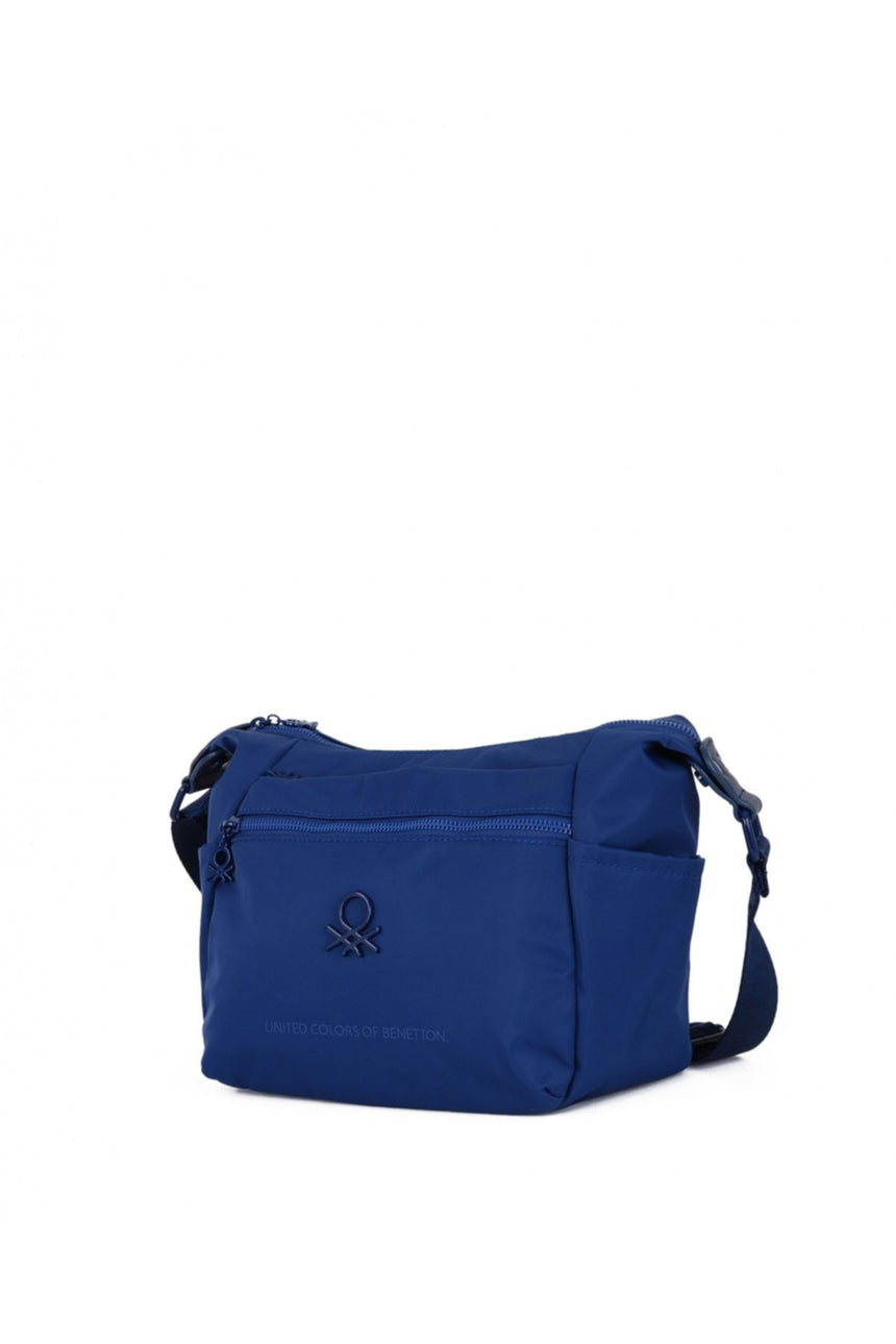 Benetton Çok Gözlü Çapraz Askılı Kadın Çantası Lacivert