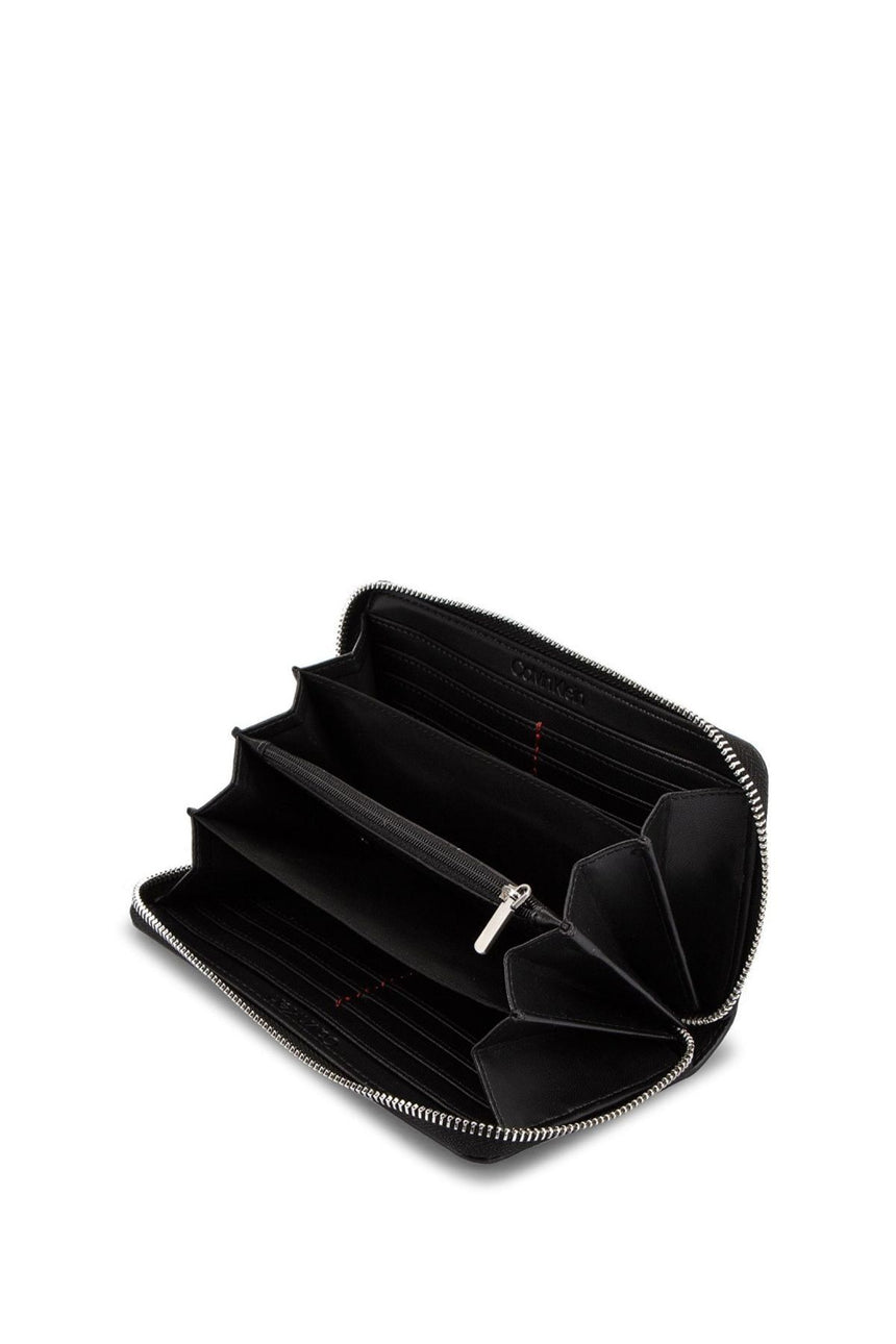 Calvin Klein Pop Touch Large Ziparound Kadın Cüzdanı Black