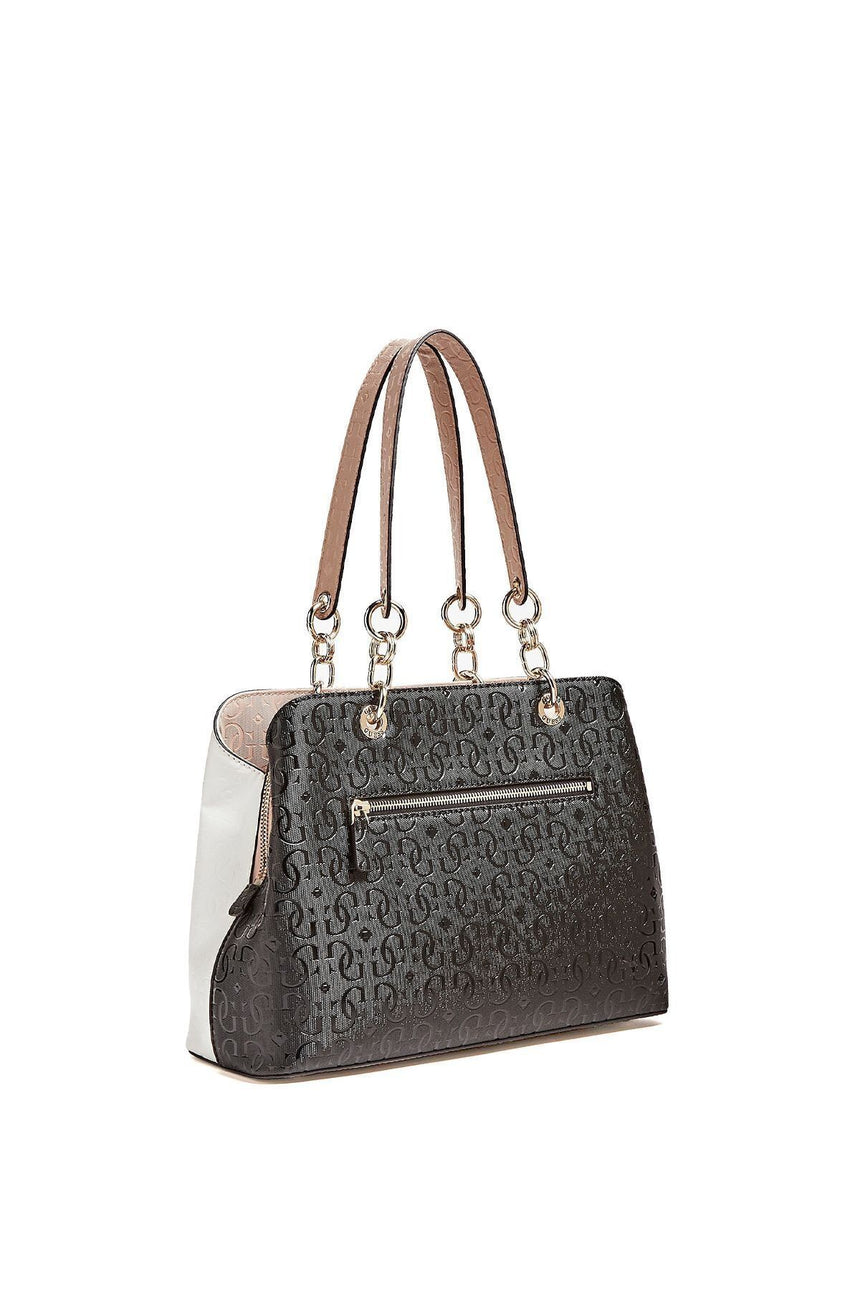 Guess Chic Shine Lrg Grlfr Kadın Omuz Çantası White Multi