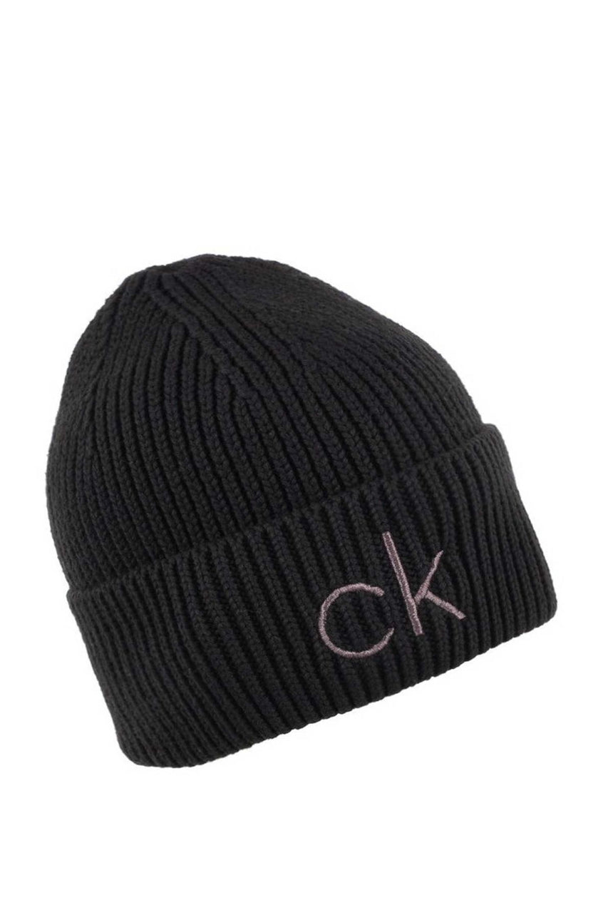Calvin Klein Essentials Beanie Kadın Bere CK Black