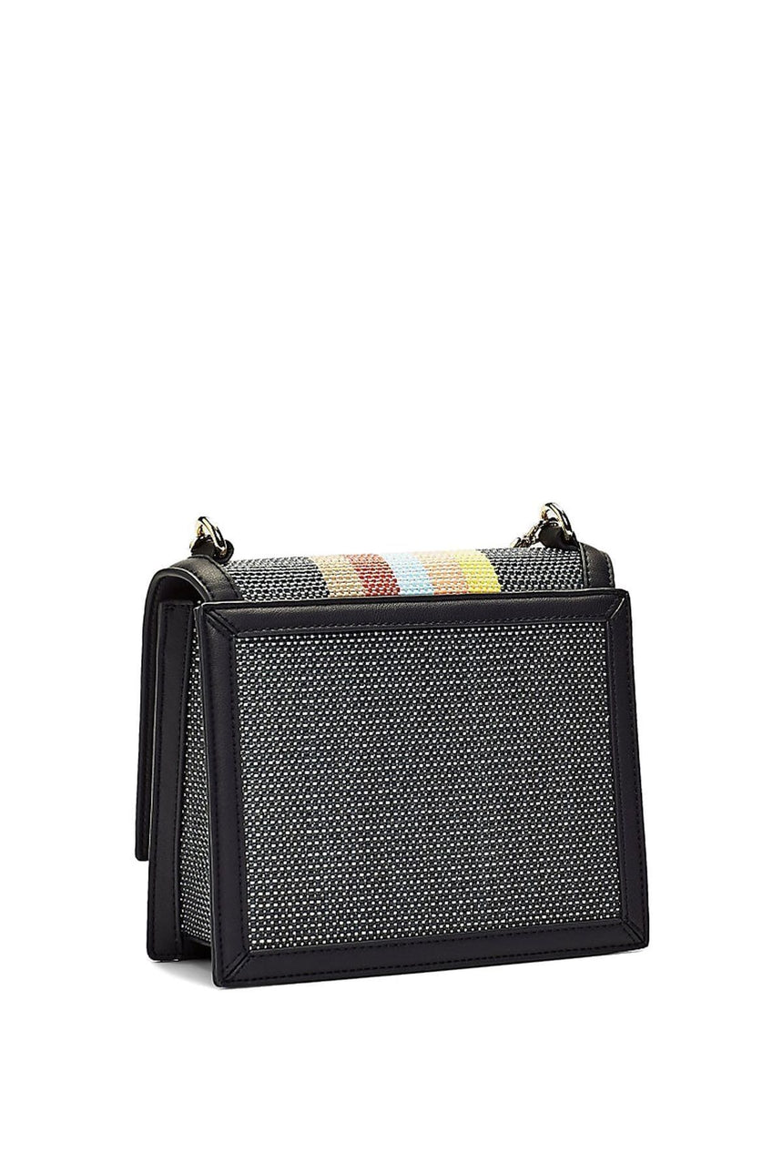 Tommy Hilfiger Seasonal Crossover Raffia Çapraz Askılı Kadın Çantası Neutral .Mix