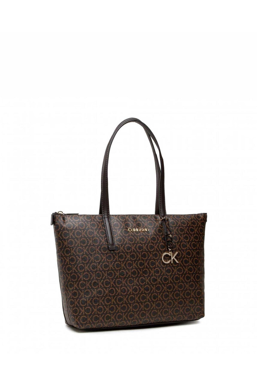Calvin Klein Ck Must Shopper Md Mono Kadın Omuz Çantası Brown Mono