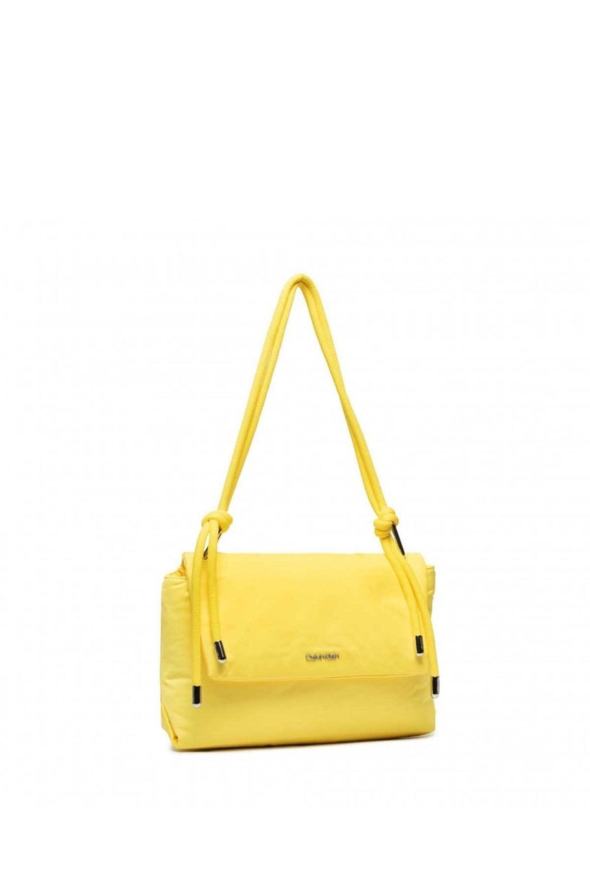 Calvin Klein Roped Shoulder Bag Nylon Kadın Omuz Çantası Magnetic Yellow