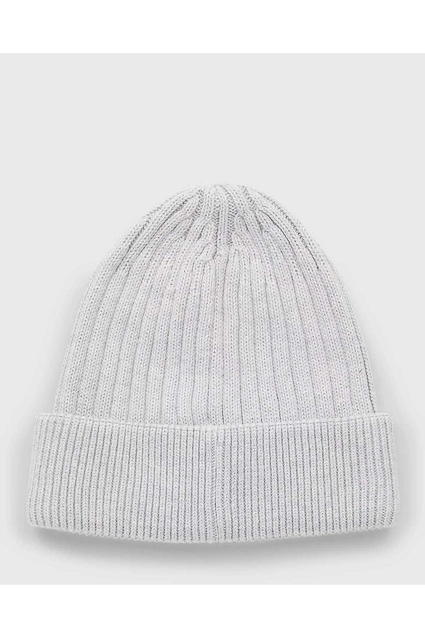 Tommy Hilfiger Knitted Hat Kadın Bere Silver Grey Heather