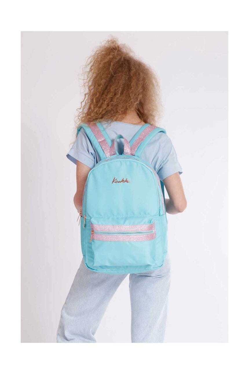Kaukko Kız Magical Simli Sırt Çantası Turkuaz