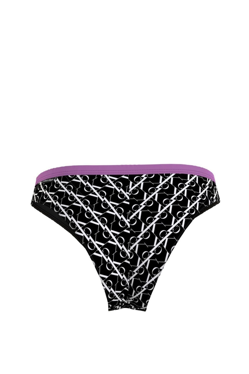 Calvin Klein Ck Monogram Baskılı Brazilian Kadın Bikini Altı