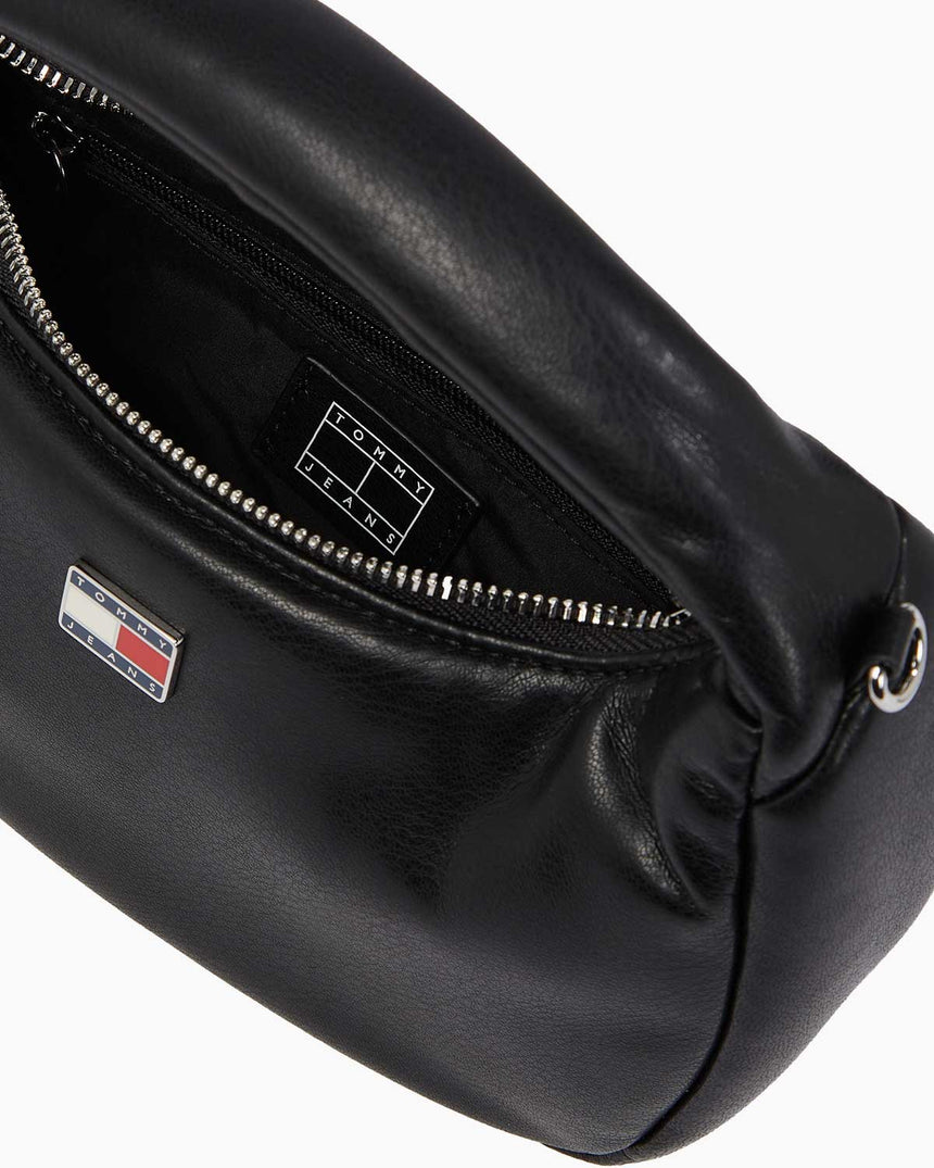 Tommy Hilfiger Pillow Mini Hobo Ayarlanabilir Çapraz Askılı Çanta Black