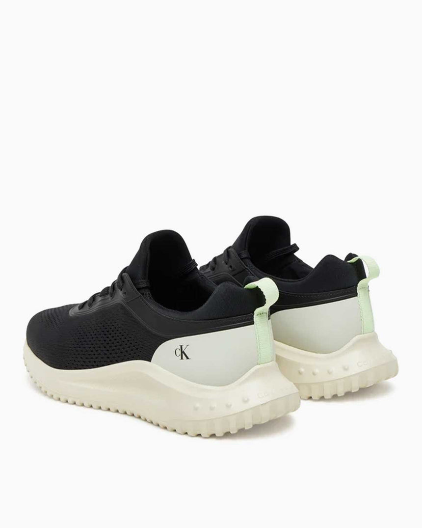 Calvin Klein Lausanne Çorap Detaylı Kadın Koşucu Sneaker Black/Pistachio/White Jade