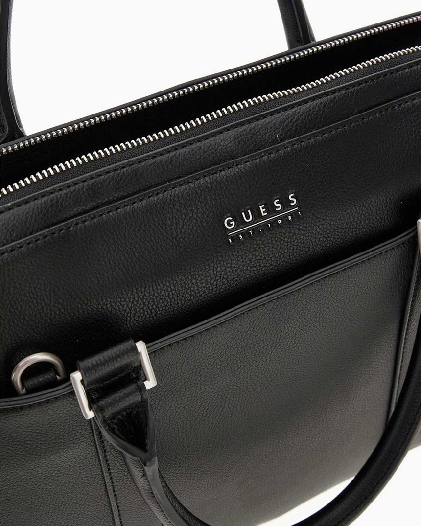 Guess Parma Document Evrak Çantası Black