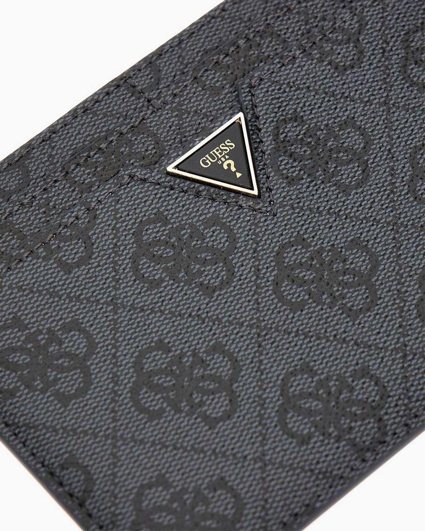 Guess Card Holder Logo Cüzdan Coal Logo