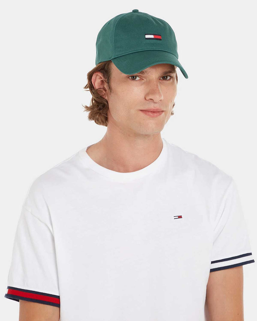Tommy Hilfiger Elongated Logolu Şapka Green