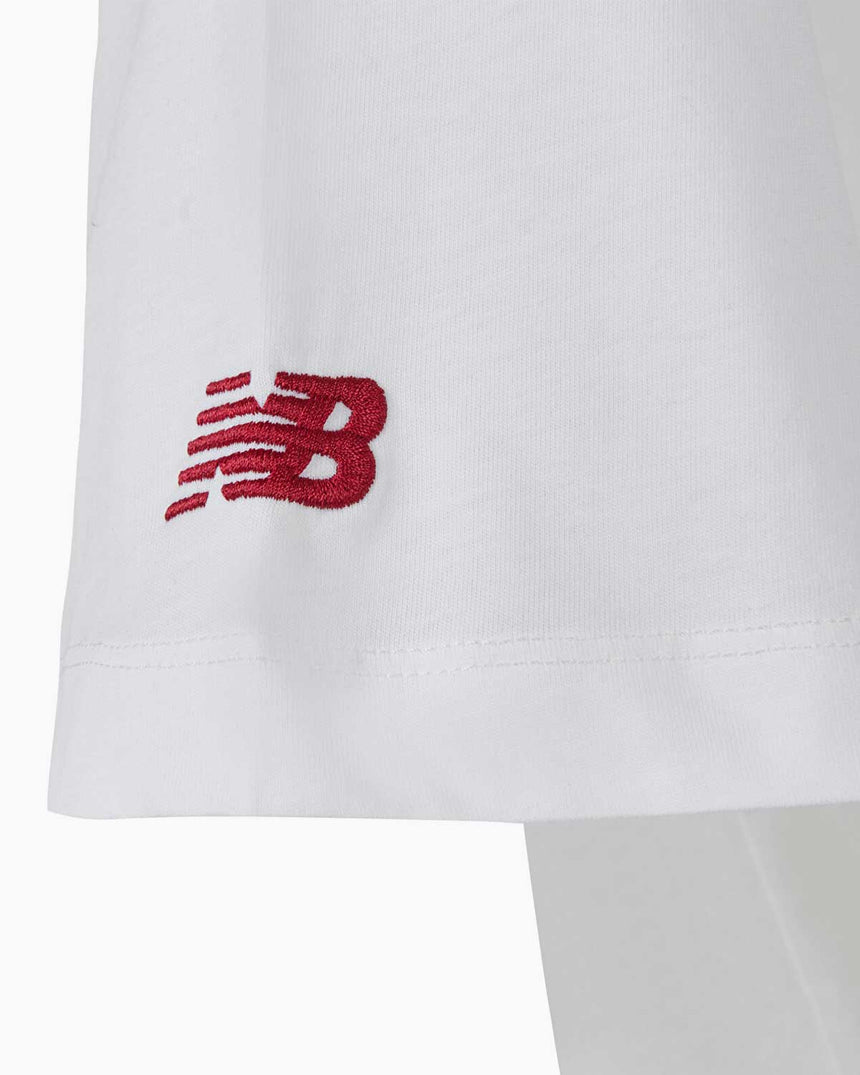 New Balance Kadın Crop Tshirt Beyaz