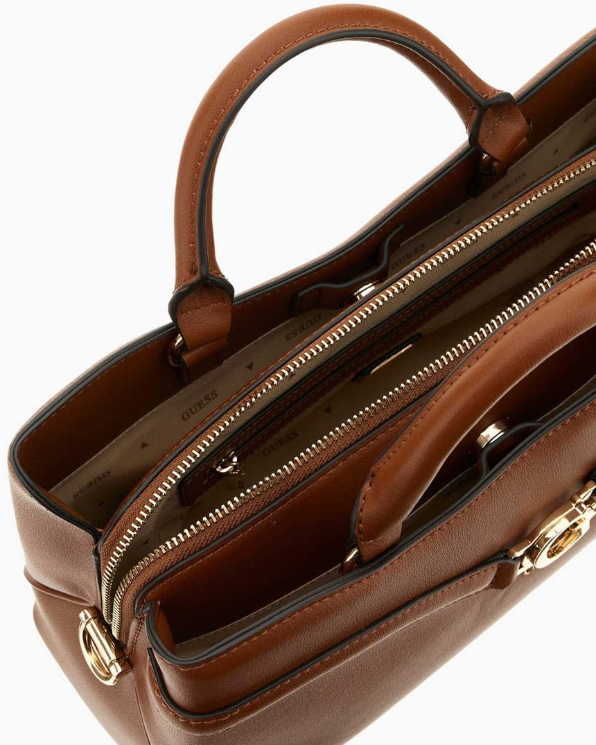 Guess Access Dea Girlfriend Kadın El Çantası Cognac