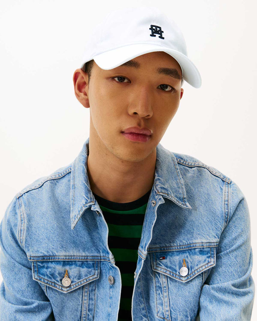 Tommy Hilfiger Logolu 6 Panel Şapka Th Optic White