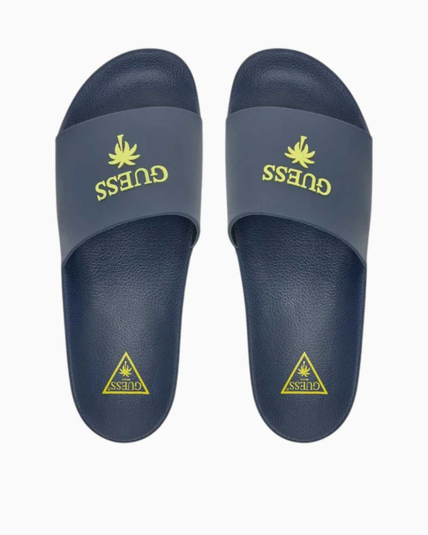 Guess Logo Yazılı Terlik Smart Blue