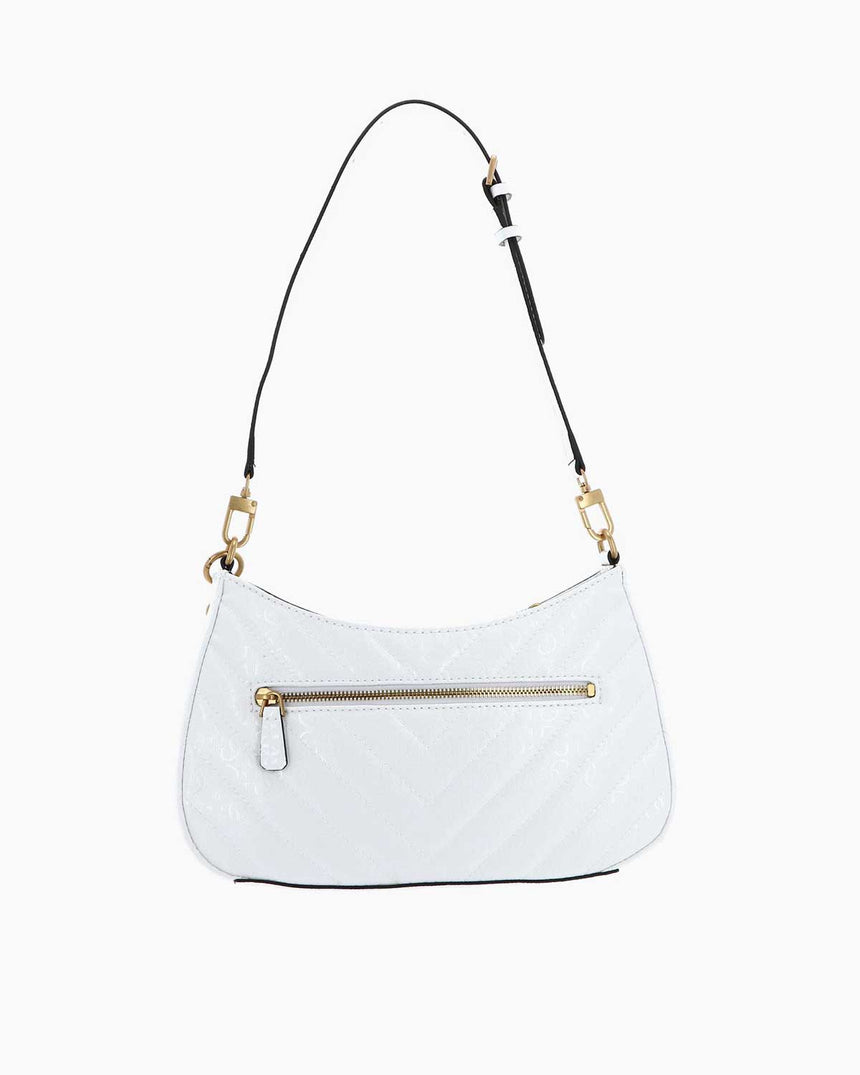Guess Jania Top Logolu Omuz Çantası White