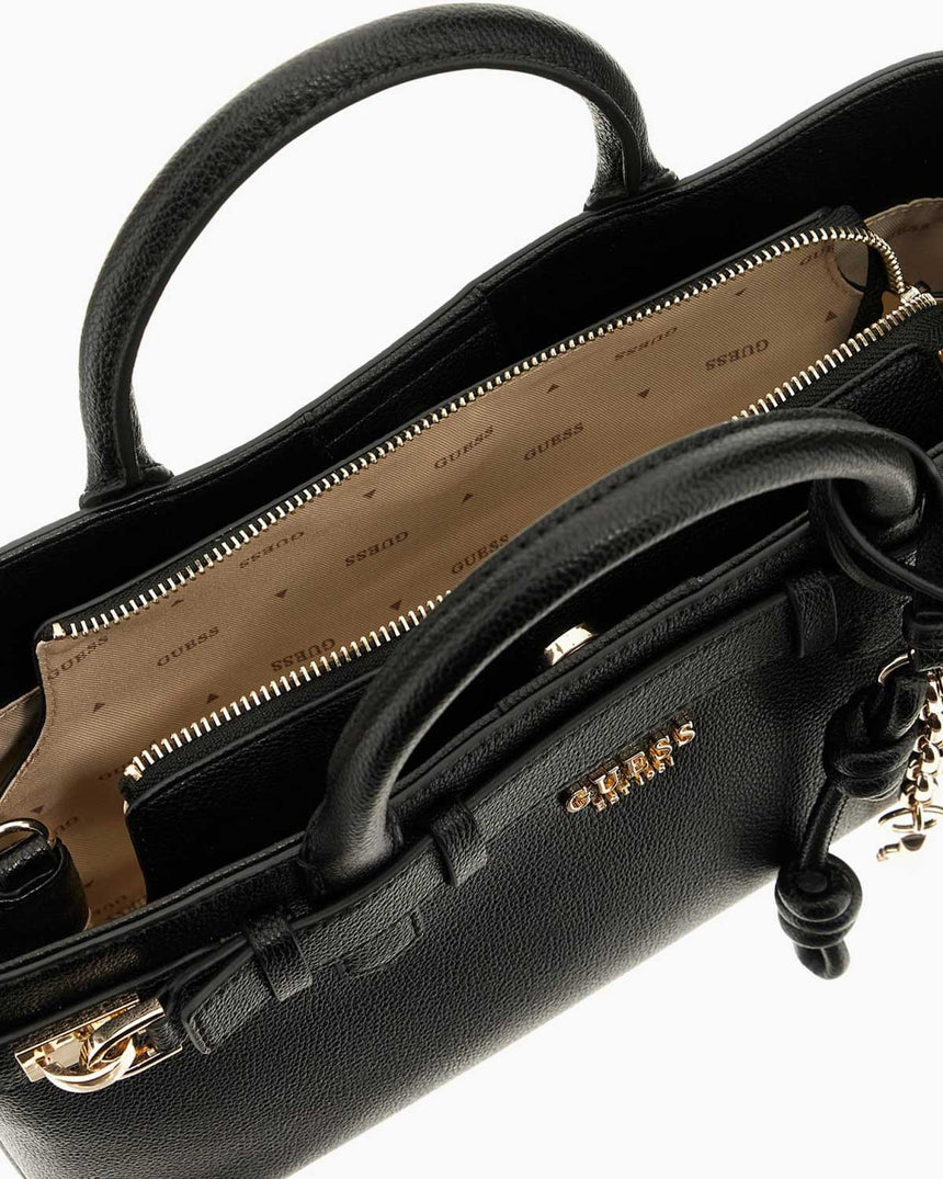 Guess Chardon Gregoria Satchel Kadın El Çantası Black