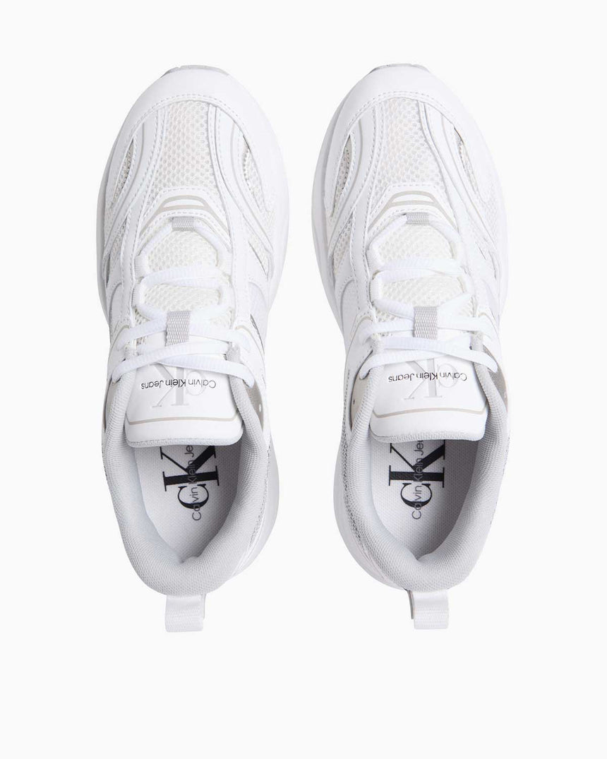 Calvin Klein Jeans Retro Tennis Logolu Sneaker Bright White/Silver