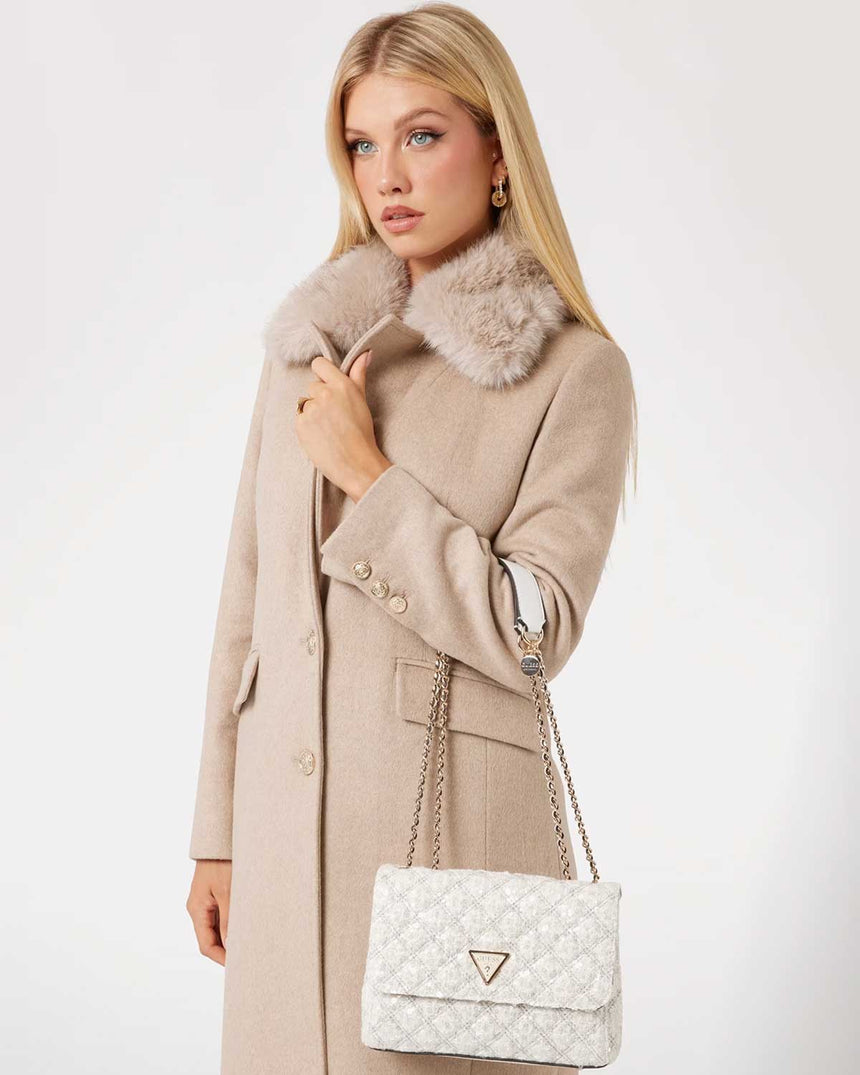 Guess Giully Compartment Convertible Omuz Çantası