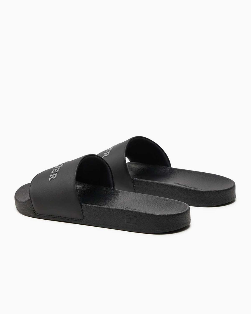 Tommy Hilfiger Raised Pool Slide Terlik Black