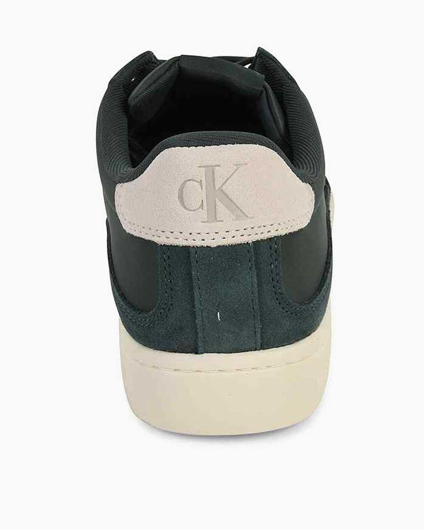 Calvin Klein Jeans Classic Cupsole Iconic Nylon Sneakers Green Palm/Creamy White