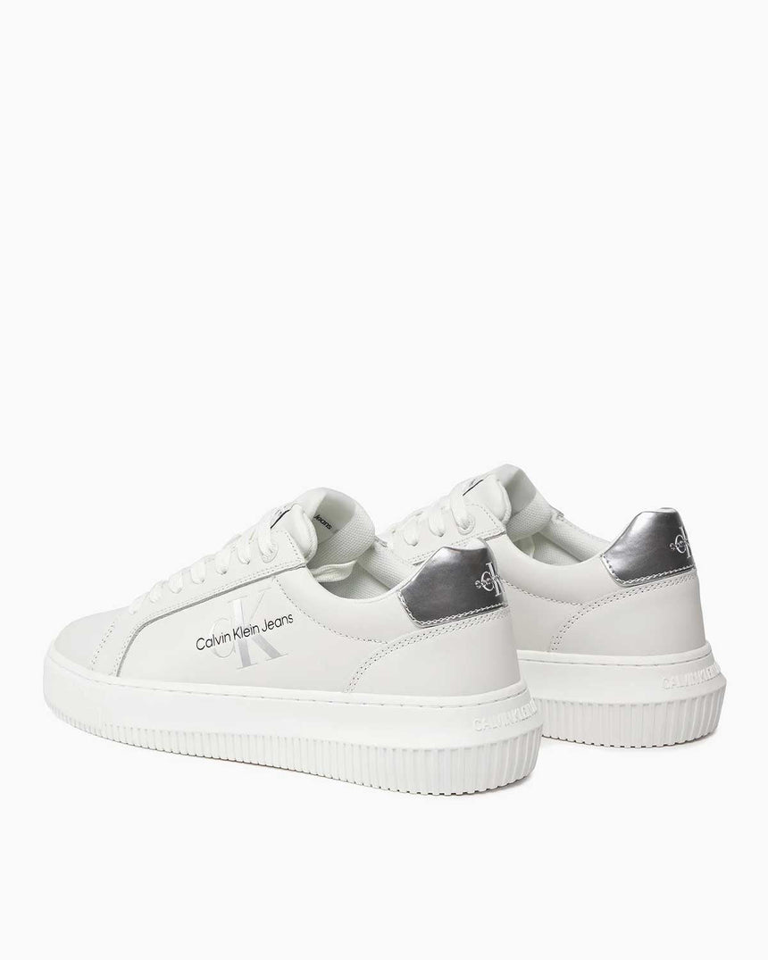 Calvin Klein Malmo Cunhky Cupsole Mono Kadın Sneaker White / Silver
