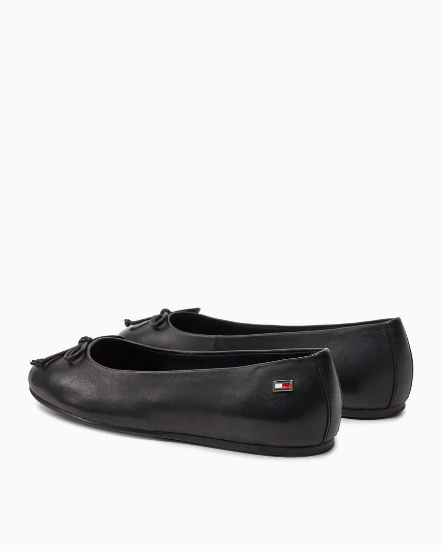 Tommy Hilfiger Essential Chic Ballerina Kurdele Detaylı Günlük Ayakkabı Black