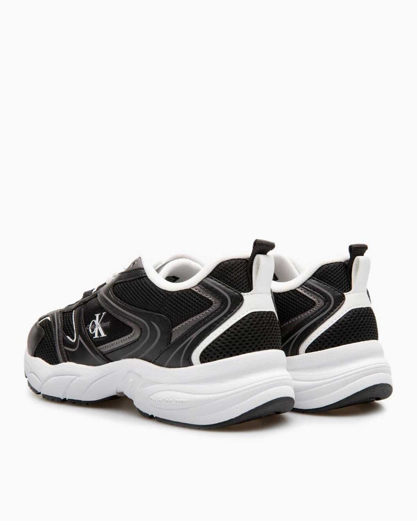Calvin Klein Jeans Retro Tennis Logolu Sneaker Black/Bright White