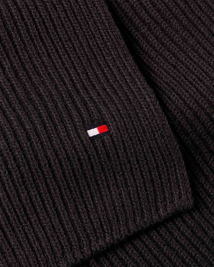 Tommy Hilfiger Flag Pima Cash Atkı Black