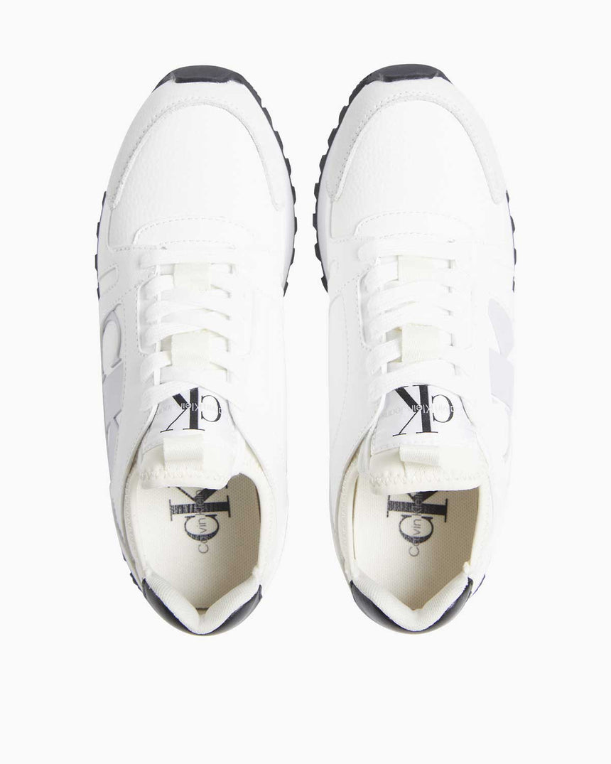 Calvin Klein Runner Low Lace Up Logolu Sneaker Bright White/Black