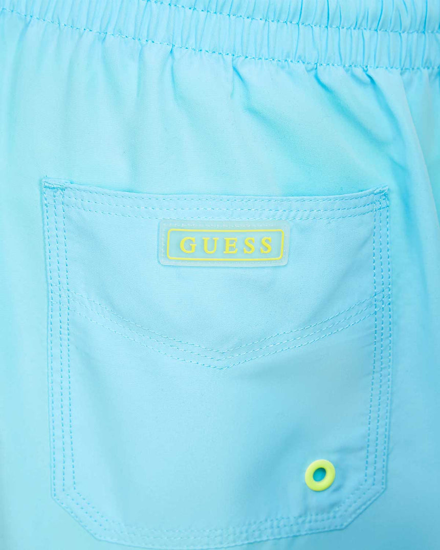 Guess Swimtrunk Neon Deniz Şortu Azure Fluo