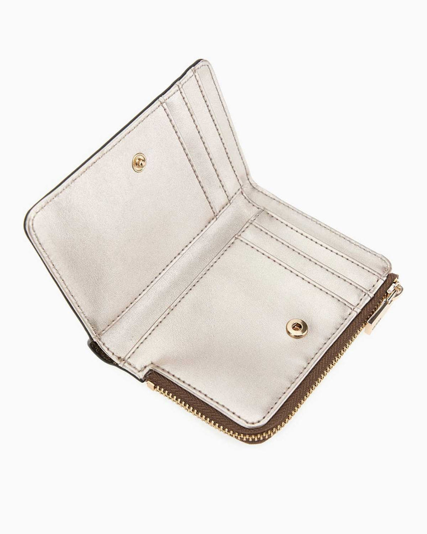 Guess Laurel Slg Zip Around Cüzdan Latte Logo