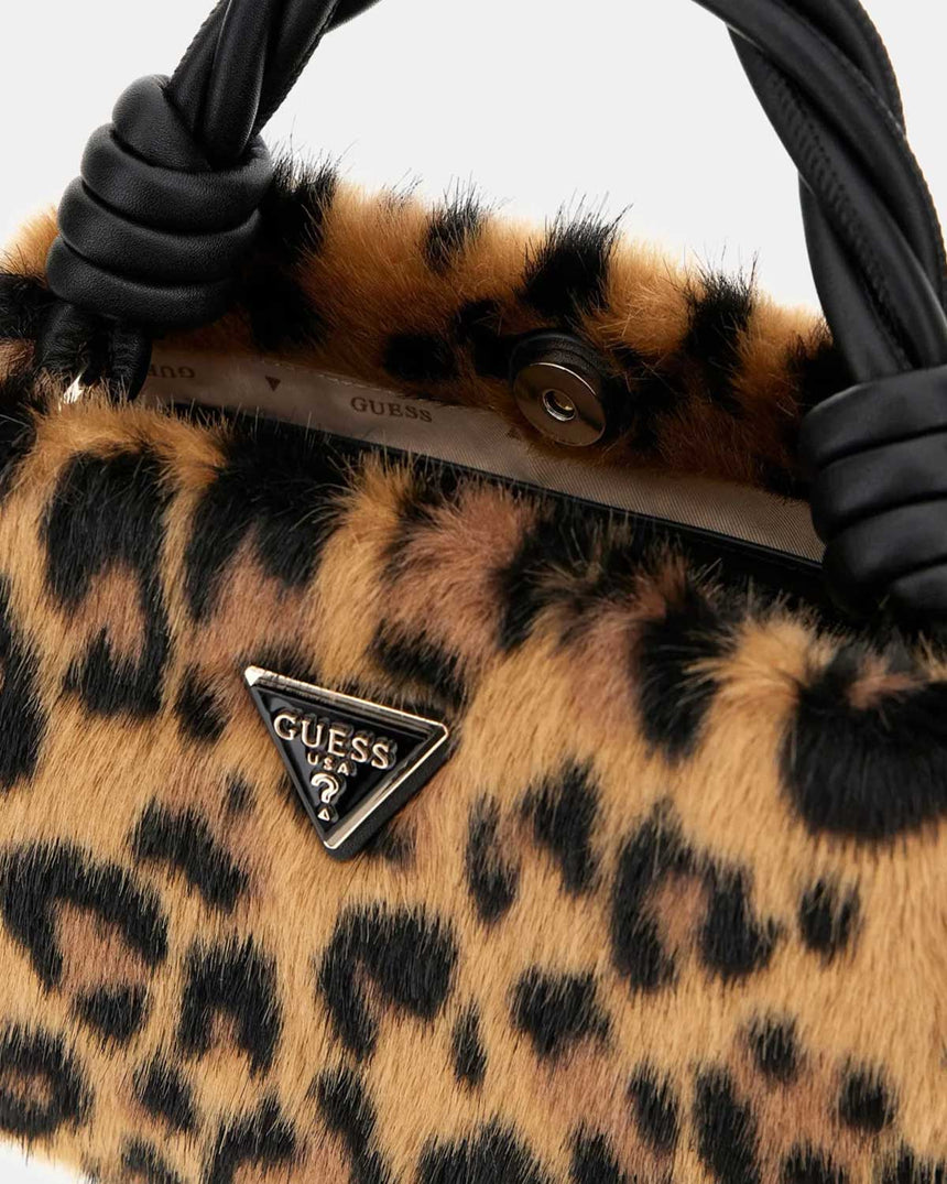 Guess Shaida Kadın Çapraz Askılı Çanta Leopard