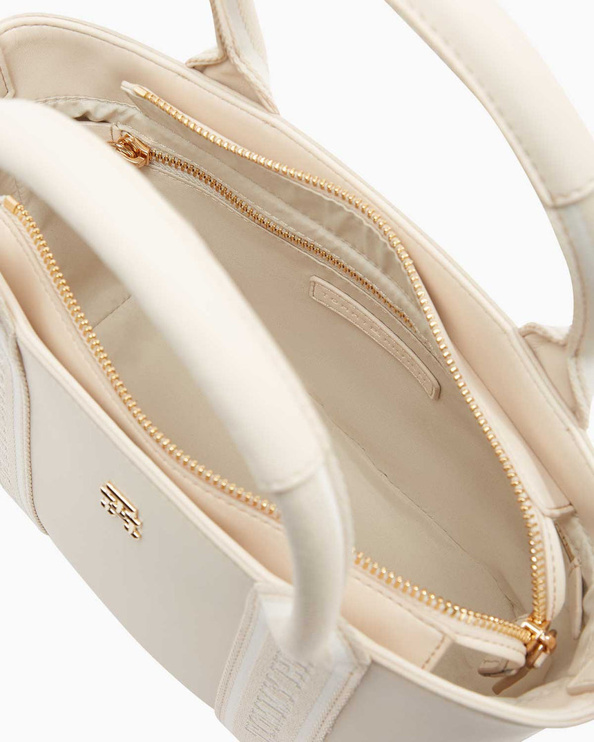 Tommy Hilfiger Logotape Mini Tote El Çantası Sugarcane