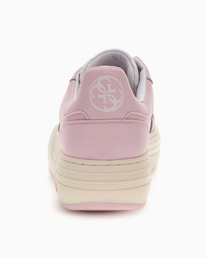Guess Swole Monogram Logo Detaylı Sneaker White Pink