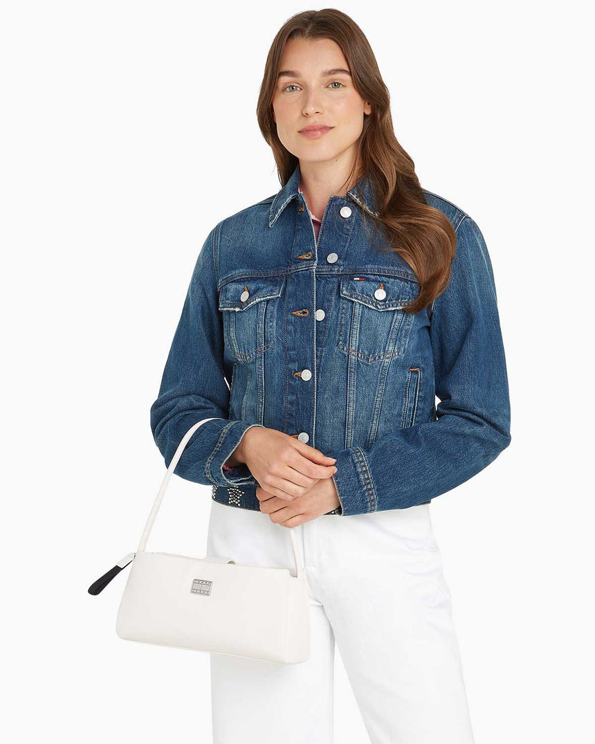 Tommy Hilfiger American Cool Omuz Çantası Ancient White