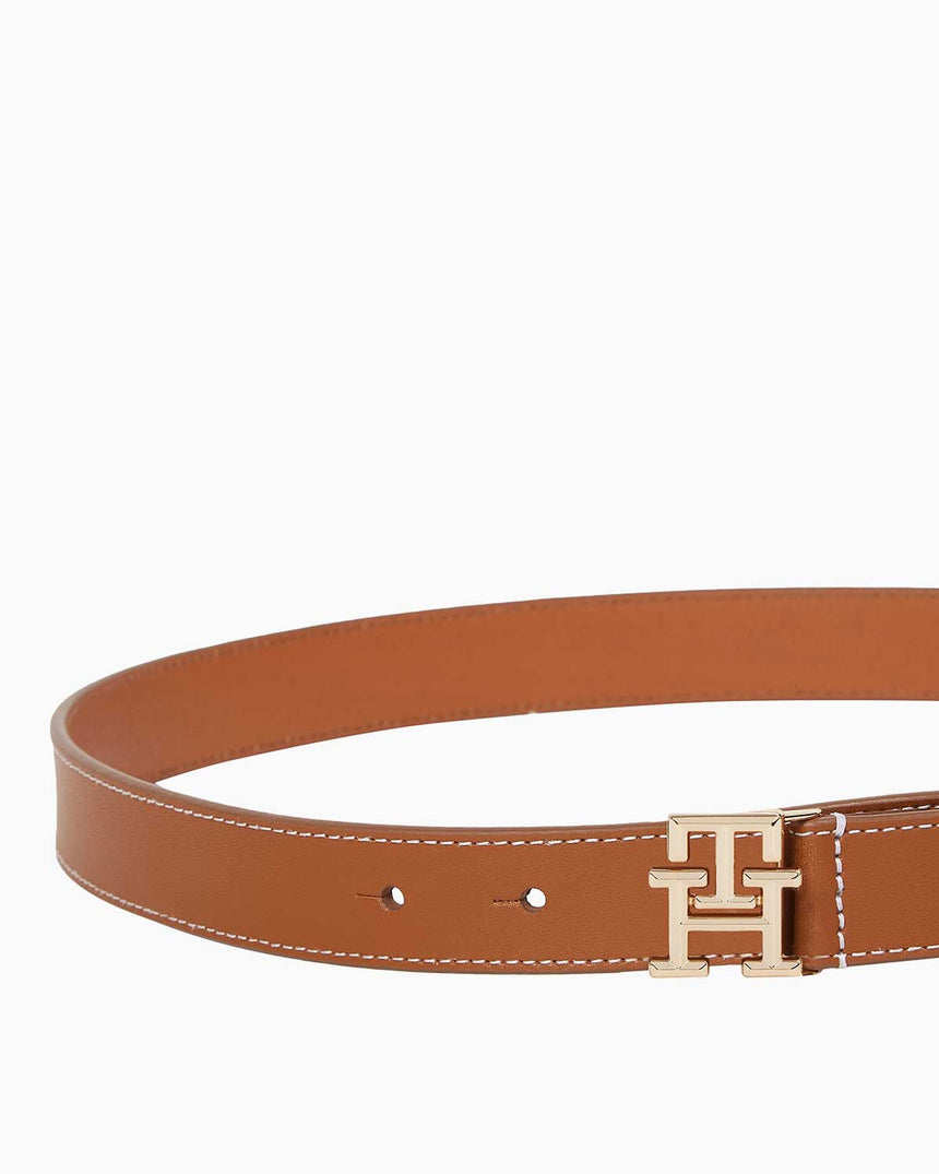 Tommy Hilfiger Logo Adjustable Kemer Cognac