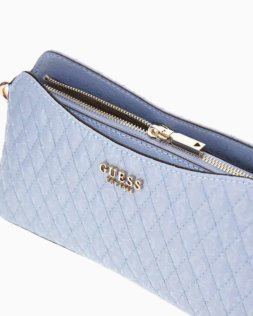 Guess Betula Zincir Detaylı Parlak Omuz Çantası Stormy Blue