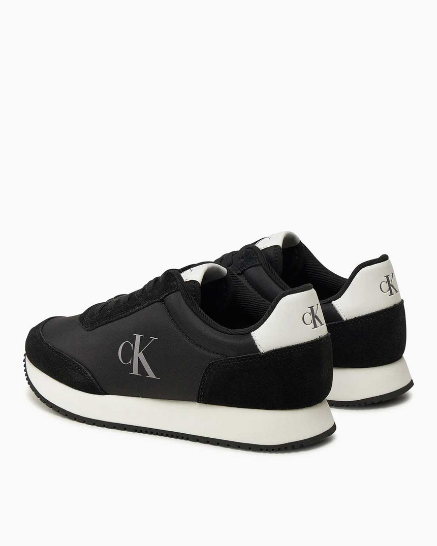 Calvin Klein Jeans Runner Lace Up Sneaker Black/Bright White