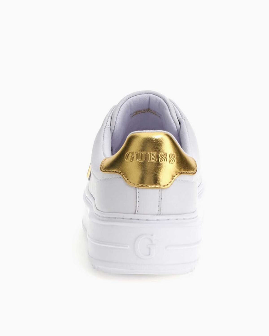 Guess Denesa12 Logolu Sneaker White Gold